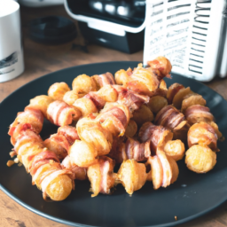 Air Fryer Bacon-Wrapped Tator Tots