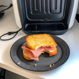 Air Fryer Ham and Cheese Sandwich