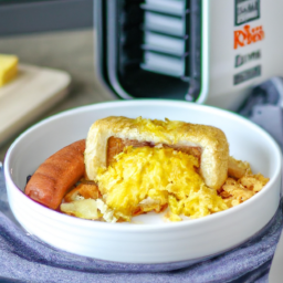 Air Fryer Jimmy Dean Sausage Egg & Cheese Breakfast Bowl