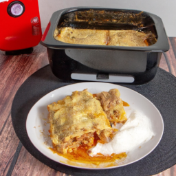 Air Fried Stouffers Lasagna with Meat & Sauce