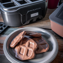 Air Fryer Kodiak Protein-Packed Dark Chocolate Waffles