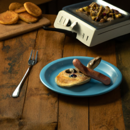 Air Fryer Kroger Blueberry Sausage & Pancake on a Stick