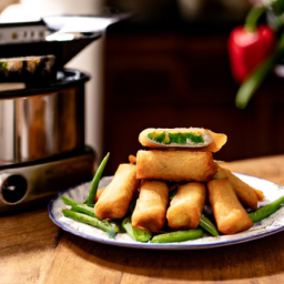 Air Fried Royal Asia Vegetable Spring Rolls with Edamame